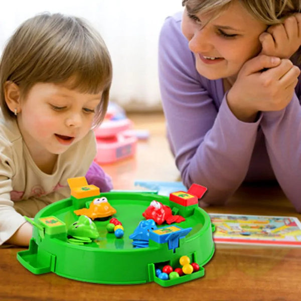 Funny Frog Eating Beans Board Game: Interactive Family and Educational Toy for Kids