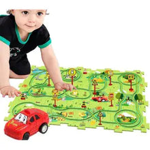 Children's Educational Puzzle Track Car